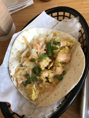 Breakfast taco 👍🏼  at Korny Vibes in Houston