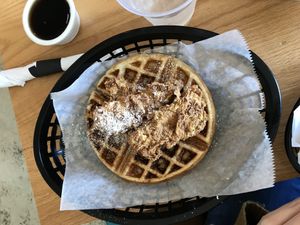 Chikn n waffles  at Korny Vibes in Houston