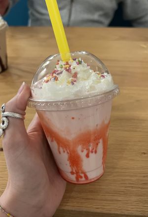 Strawb milkshake - incredible   at Korny Vibes in Houston