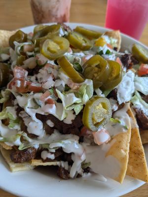 Nachos at Korny Vibes in Houston