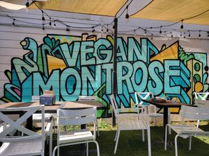 Patio area at Korny Vibes in Houston