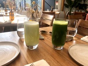 green juice at Cajui in Sao Paulo