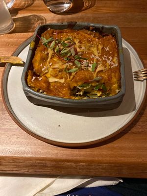 Great pumpkins lasagna at Cajui in Sao Paulo