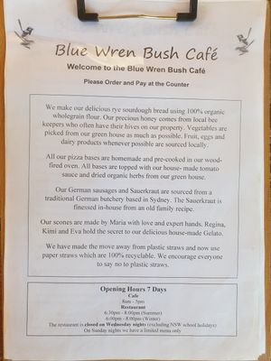A bit more about them at The Blue Wren Cafe in Coonabarabran