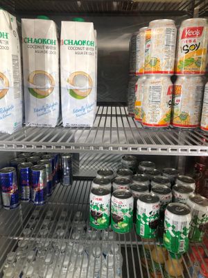 Vegan drinks.  at The Jelly Donut in Twentynine Palms