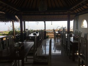 ocean view from the restaurant at Segara Lestari in Tejakula