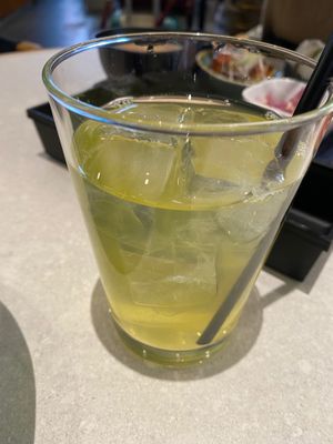 Iced green tea.  at lyemon 伊右衛門カフェ in Kawasaki