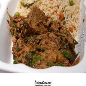 Jackfruit dish at Bawarchi Indian Kitchen in Los Angeles