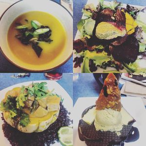 Pumpkin theme menu  at Sound & Savor in Oakland