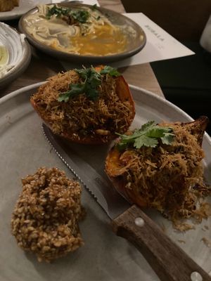 Stuffed onions  at Bubala - Spitalfields in East London