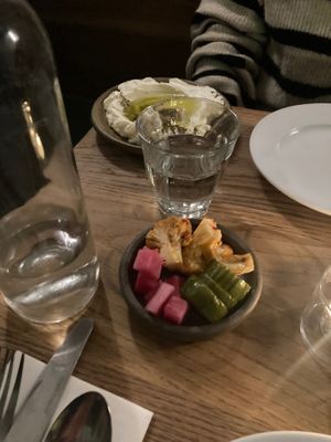 Pickled veg at Bubala - Spitalfields in East London