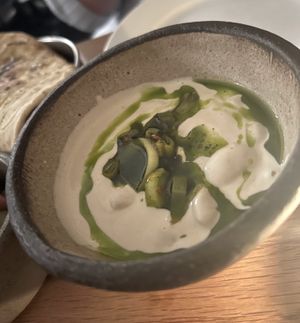 White beans   at Bubala - Spitalfields in East London