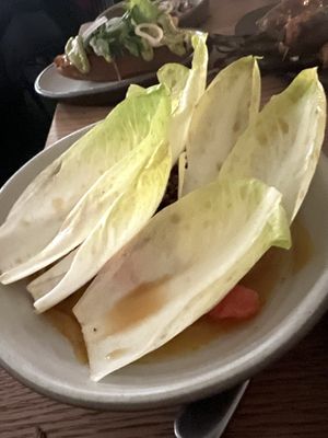 Endive salad   at Bubala - Spitalfields in East London