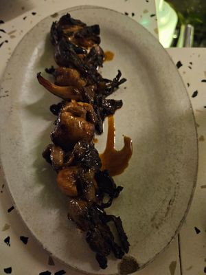 Oyster mushrooms :P at Bubala - Spitalfields in East London