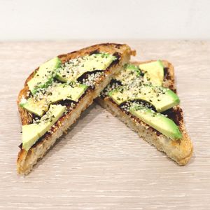 Avo & vegemite at Jumi's Cafe in South Yarra