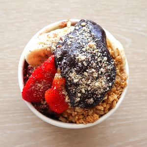 Ferrero Rocher acai bowl at Jumi's Cafe in South Yarra