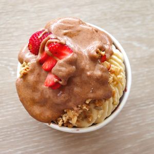 The nutter acai bowl at Jumi's Cafe in South Yarra