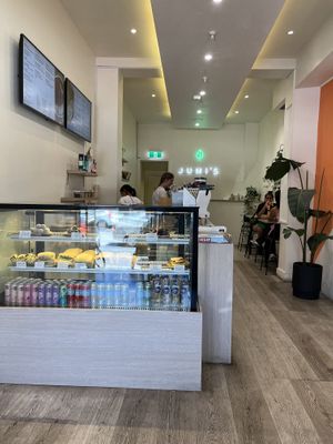 View of shop when entering.  Staff was great!  at Jumi's Cafe in South Yarra