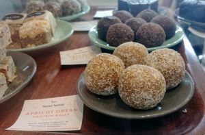 Protein balls at Jumi's Cafe in South Yarra