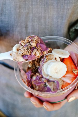 Maqui bowl - the Nutter  at Jumi's Cafe in South Yarra