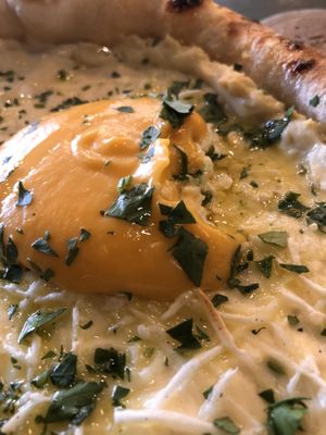 special - khachapuri  at Stay Gold Pizza Spot in St Petersburg