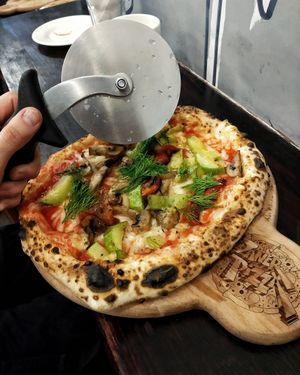 🍕pizza with mushrooms🍕 at Stay Gold Pizza Spot in St Petersburg