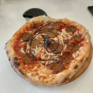 pepperoni pizza at Stay Gold Pizza Spot in St Petersburg