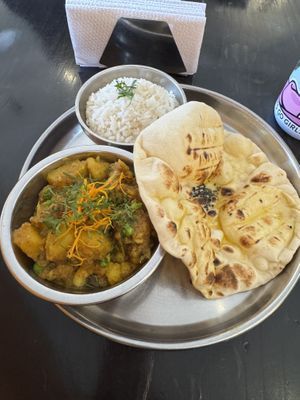 Aloo gobi  at Taste of India in Cusco