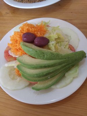 Mixed salad at Ganimedes in Piura
