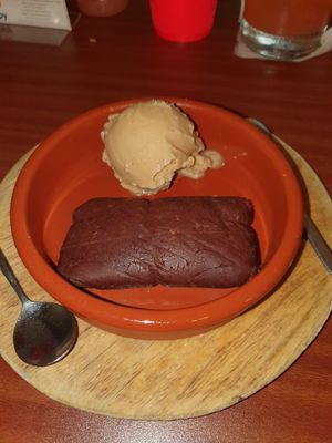 Tamal de chocolate at El Trapiche in Panama City