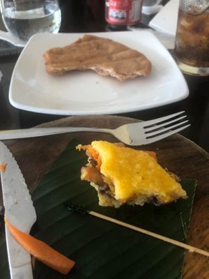 Vegan sandwich with tortilla at El Trapiche in Panama City