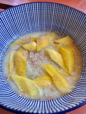 mango sticky rice  at Barkade in Den Bosch