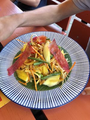 papaya salad  at Barkade in Den Bosch