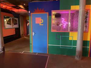 One of the karaoke booths at Barkade in Den Bosch