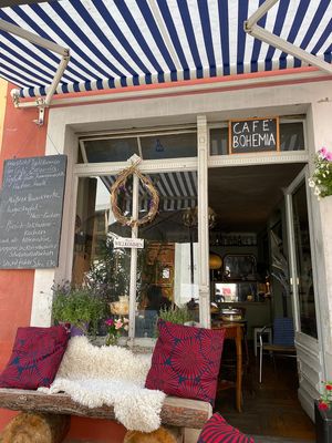 Storefront  at Café Bohemia in Pirna