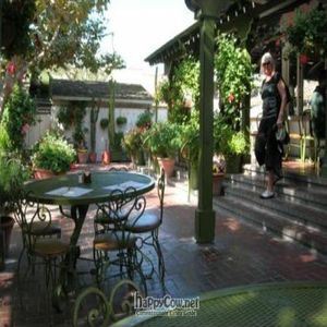 Back patio of Jardines de San Juan at Jardines de San Juan in San Juan Bautista