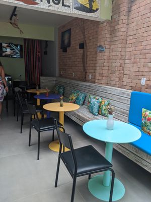 Inside seating at Canoa in Rio De Janeiro