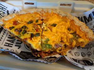 Southwestern Quiche 2 slices to go. Vegan. at Birch Cafe in Highland Heights