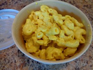 Side of vegan mac. Generous size; could be a main. It has a pleasant, smoked cheese flavor which makes it unique! at Birch Cafe in Highland Heights