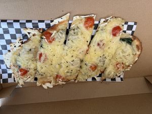 Artichoke flatbread  at Birch Cafe in Highland Heights