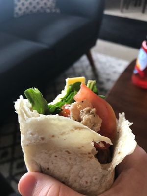 chicken bruschetta wrap at Birch Cafe in Highland Heights