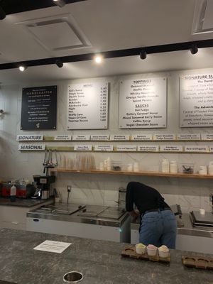 Full menu part one at Dandy's Artisan Ice Cream in Regina