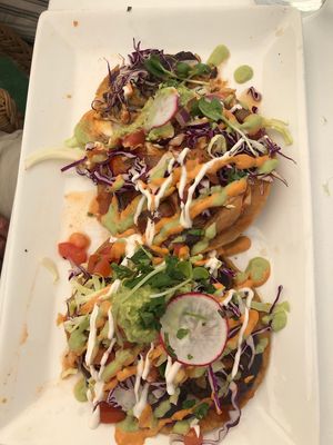 Wet tostada  at The Village in San Diego