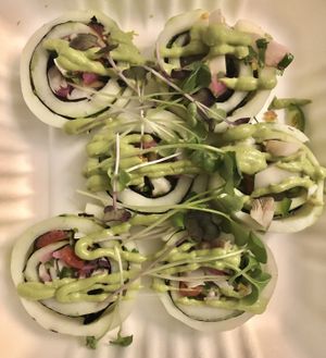 Raw Ceviche Roll at The Village in San Diego