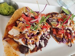 Wet tostadas at The Village in San Diego