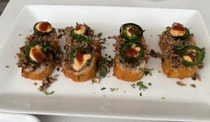 Tempura Crab Roll  at The Village in San Diego