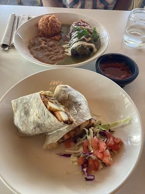 Cali burrito and chili ríenos   at The Village in San Diego