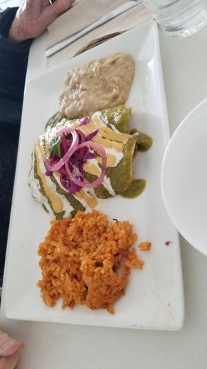 Enchiladas Verdes at The Village in San Diego