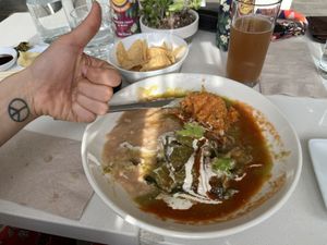 mid-decimated chile relleno  at The Village in San Diego