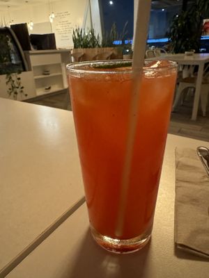 Raspberry lemonadee  at The Village in San Diego